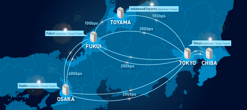 2020年現在の弊社ネットワーク網